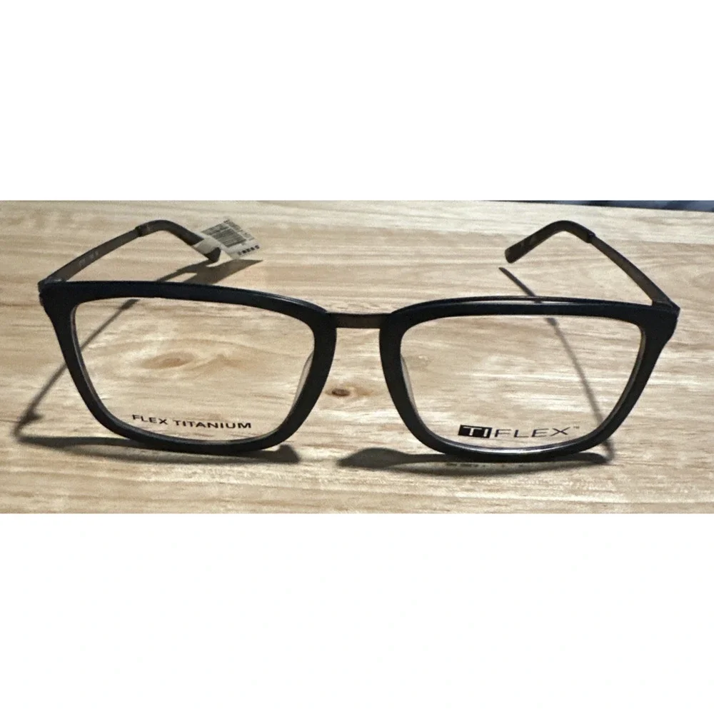 Ti Flex Extended Fit Titanium Frames T1722 Matte Navy over Tort 57-18-145